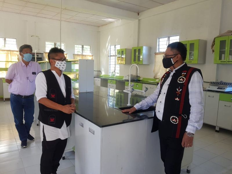 Y Kikheto Yeptho APC interacting with Khekiho Shohe, State Nodal Officer of Soil Health Management.